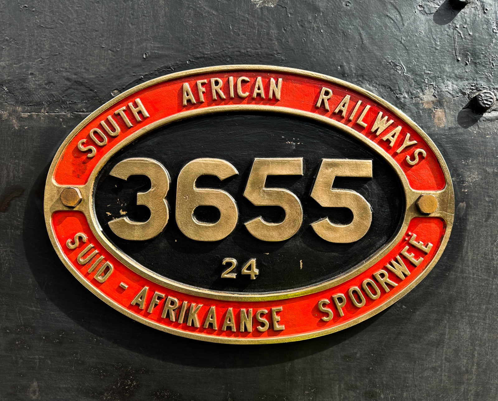 Atlantic - Did you know? This is a locomotive builder's plate