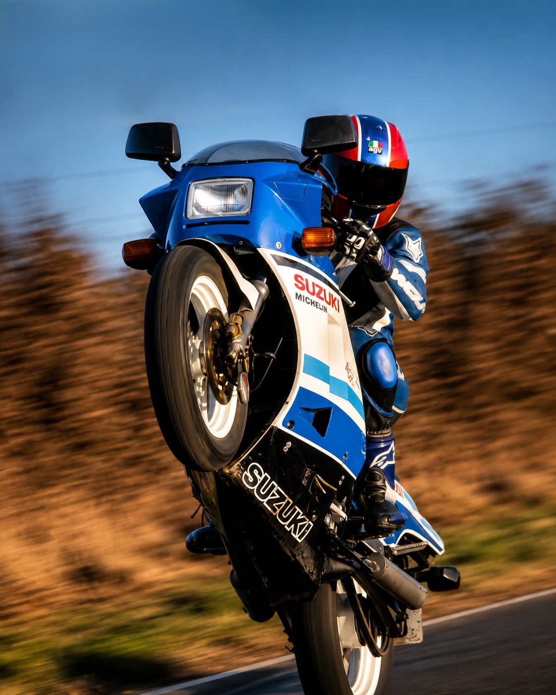 The Suzuki RG250 Gamma Walter Wolf Edition is a high-octane time