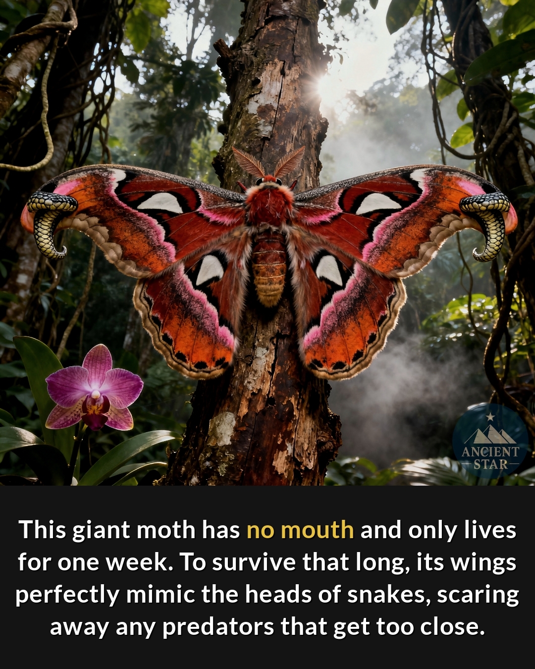 Ancient - The Atlas moth is one of the largest insects in the world ...