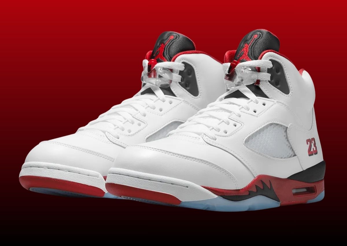 Jordan 5 Fire Red Black Tongue Review