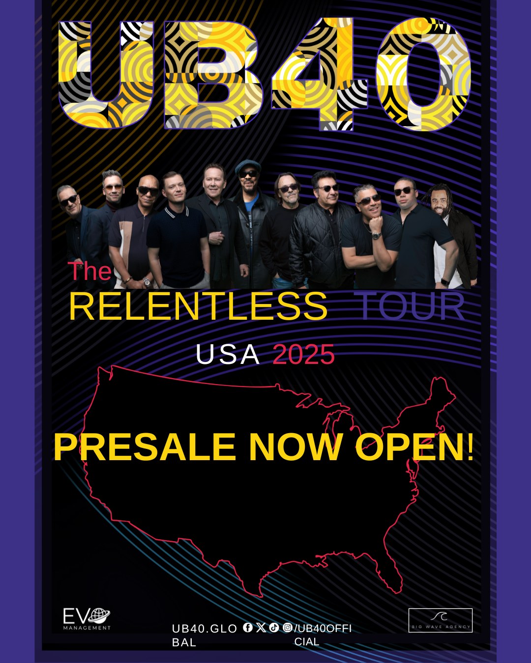 UB40 - Presale for our Tour of the US & Canada is now open! Sign up to ...