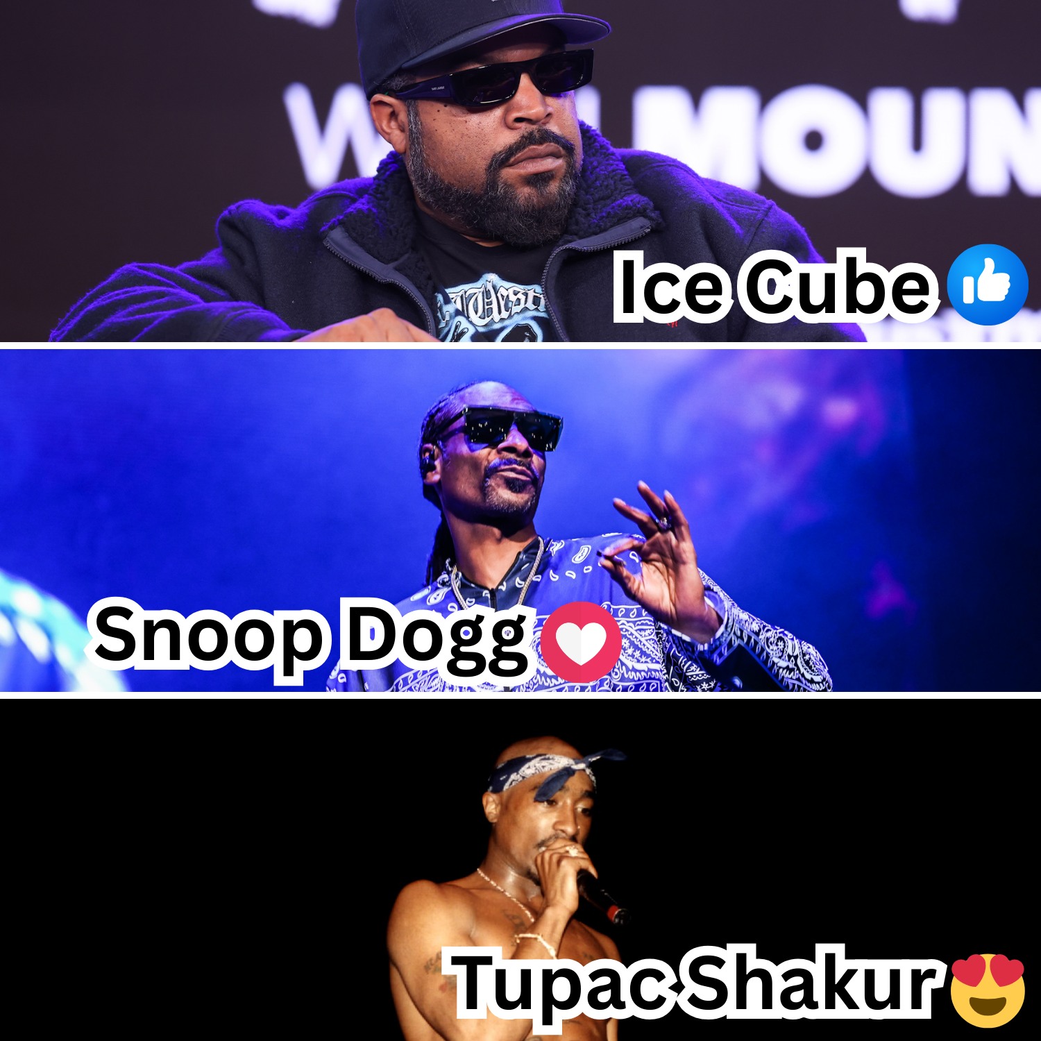 2Pac, Ice Cube & Snoop Dogg 🔥 West Cost Legends 💯