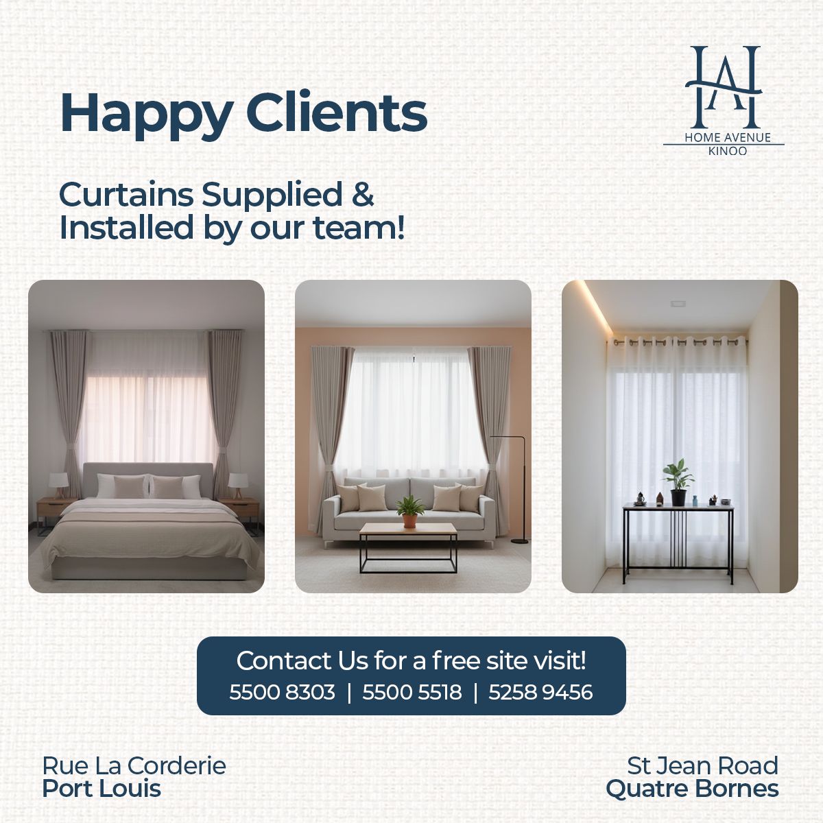 Home - Happy clients and beautifully dressed windows 🤍 From selection ...