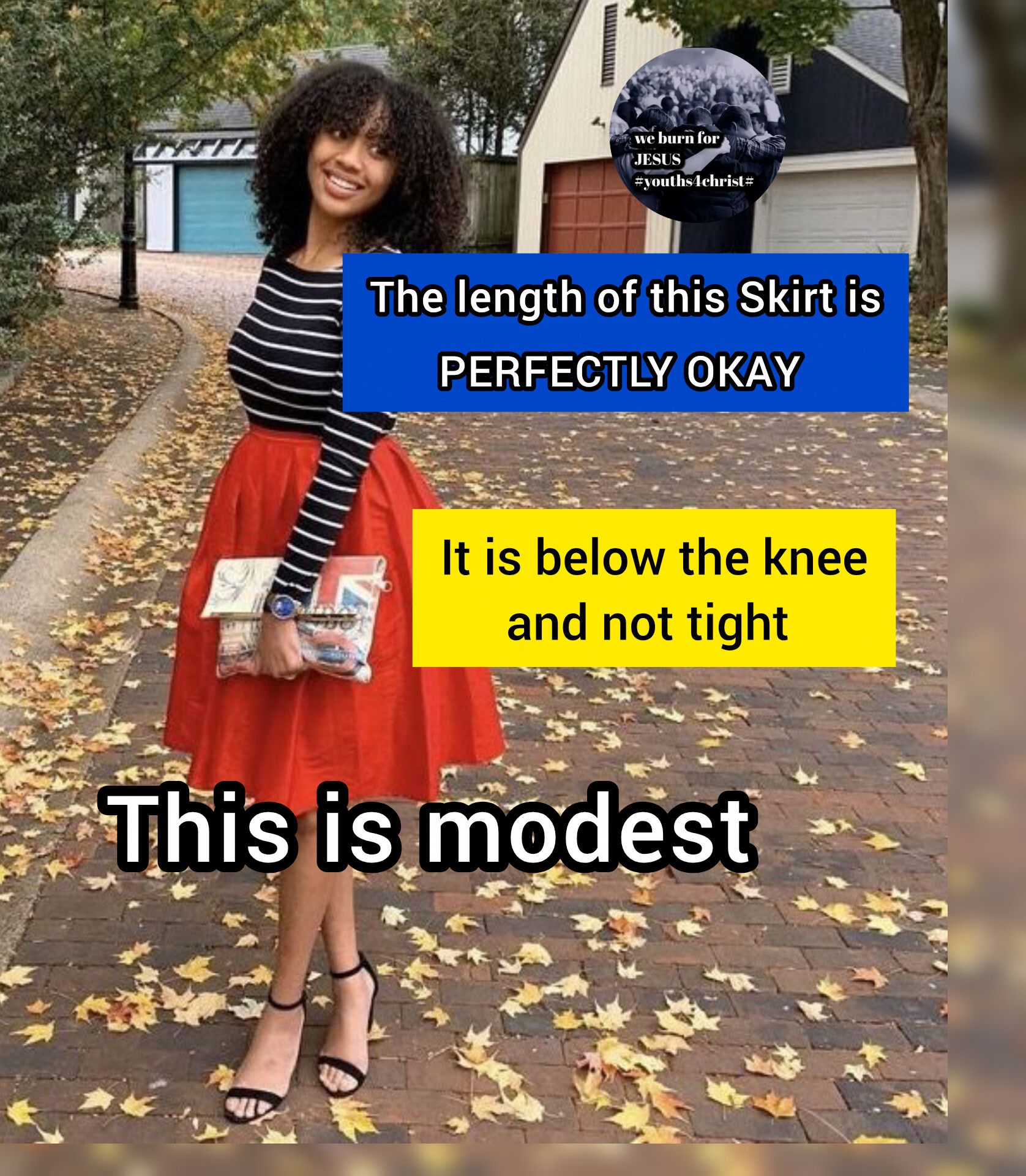 What is the moral length for women's dresses and skirts?