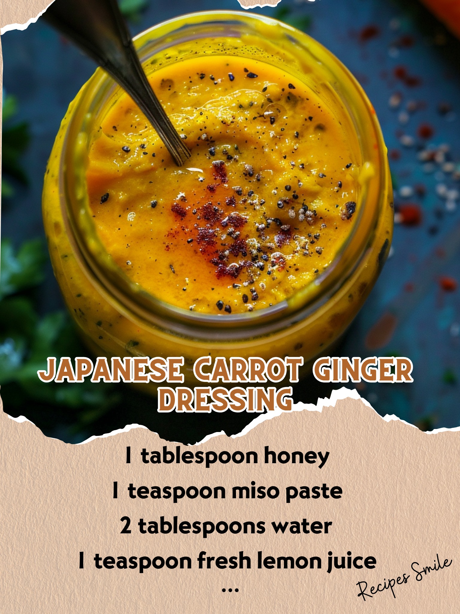 Japanese Ginger Dressing Recipe