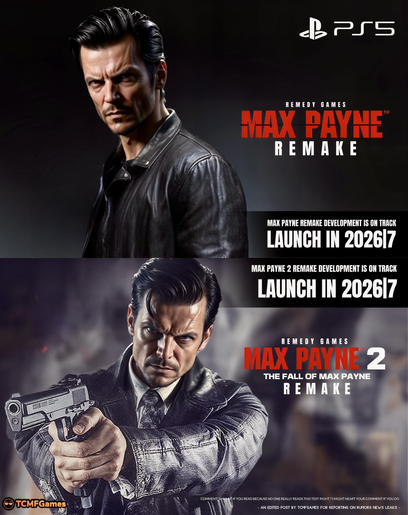 TCMFGames - MAX PAYNE 1 & 2 PS5 REMAKES 🔥🔥 - Ps5 pro |... | Facebook