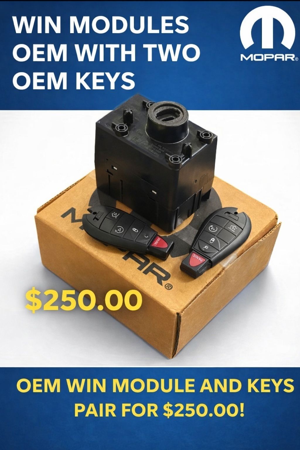 Quick - 🔥 SALE – $250.00 (PARTS ONLY) 🔥 Includes OEM Mopar WIN ...