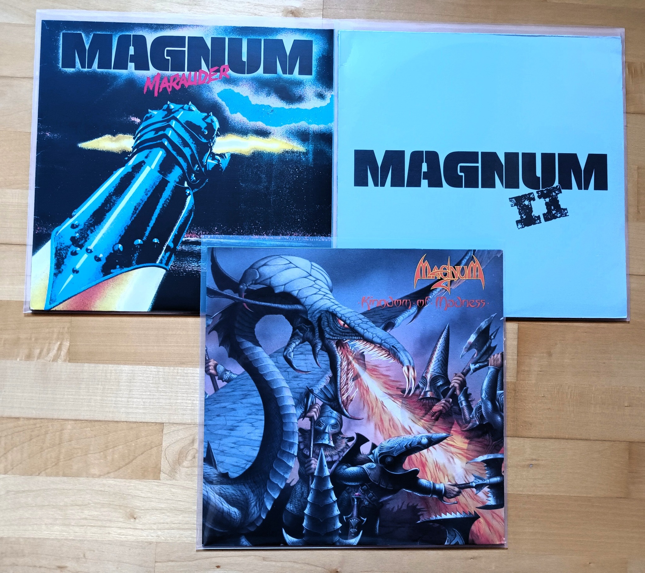 Magnum vinyl collection with Magnum Marauder and Kingdom of Madness