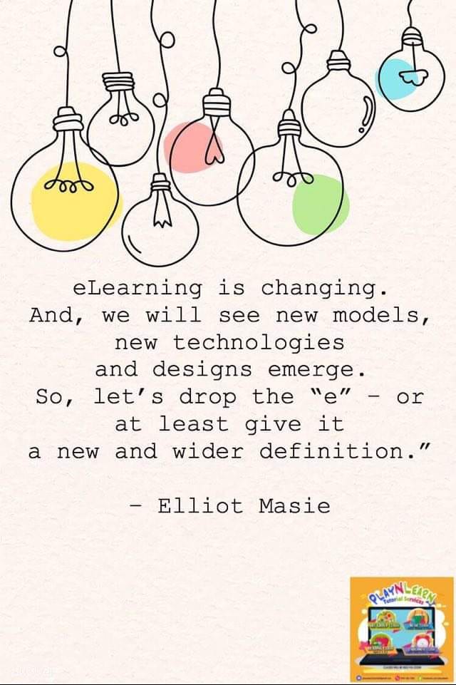 E Learning is the new normal! 🤓... - PlaynLearn Tutorials | Facebook