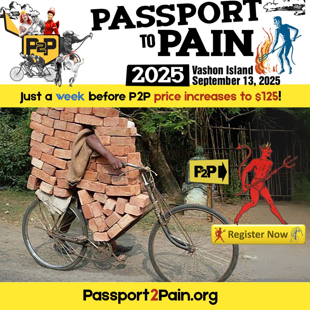 Passport 2 Pain - 🚲 Bike feeling a bit heavy? 💀 Beware the... | Facebook