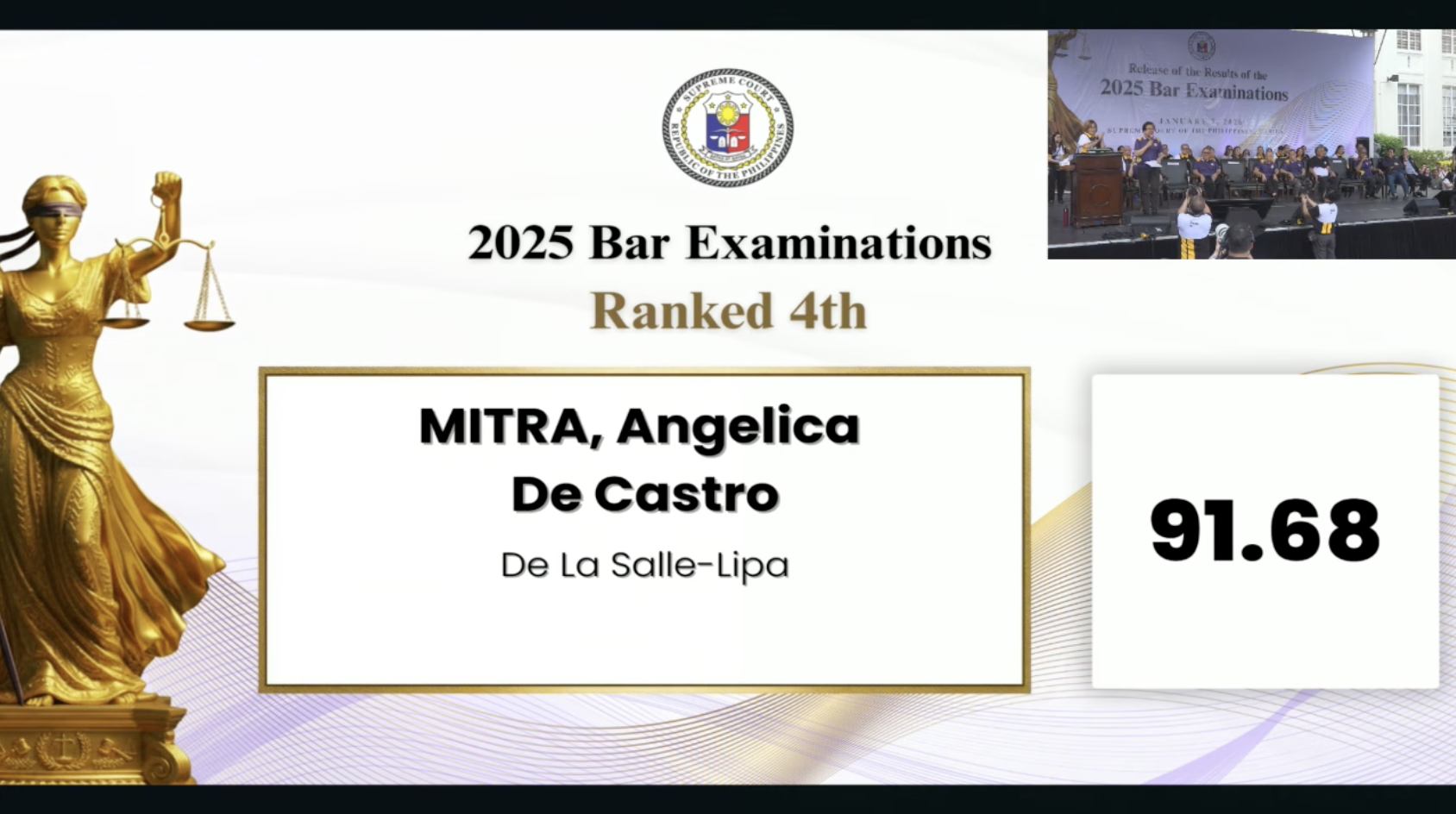 Aksyon - GRADUATE SANG UNIVERSITY OF THE PHILIPPINES RANK 1 SA 2025 BAR ...