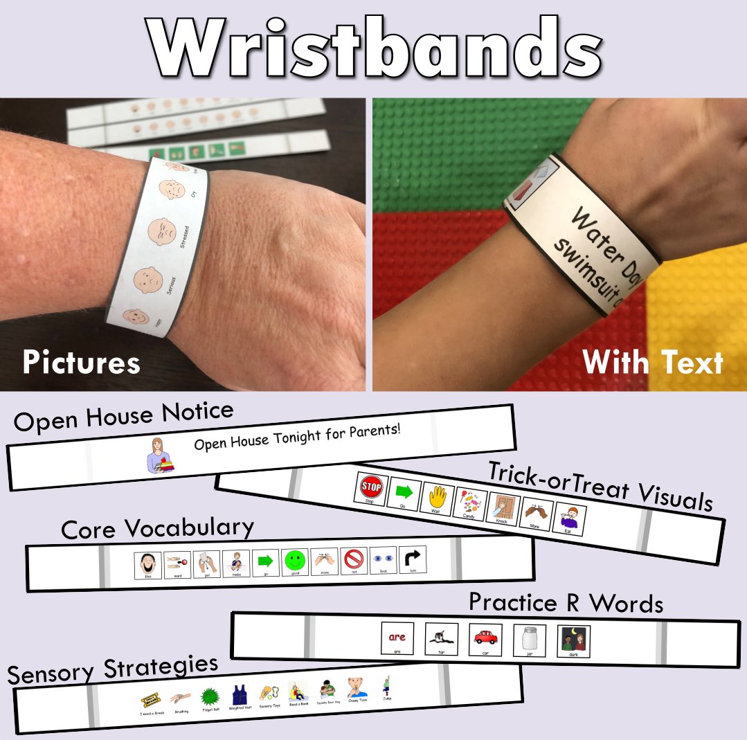 LessonPix - Wristband template! Great for beginning of the year notes ...