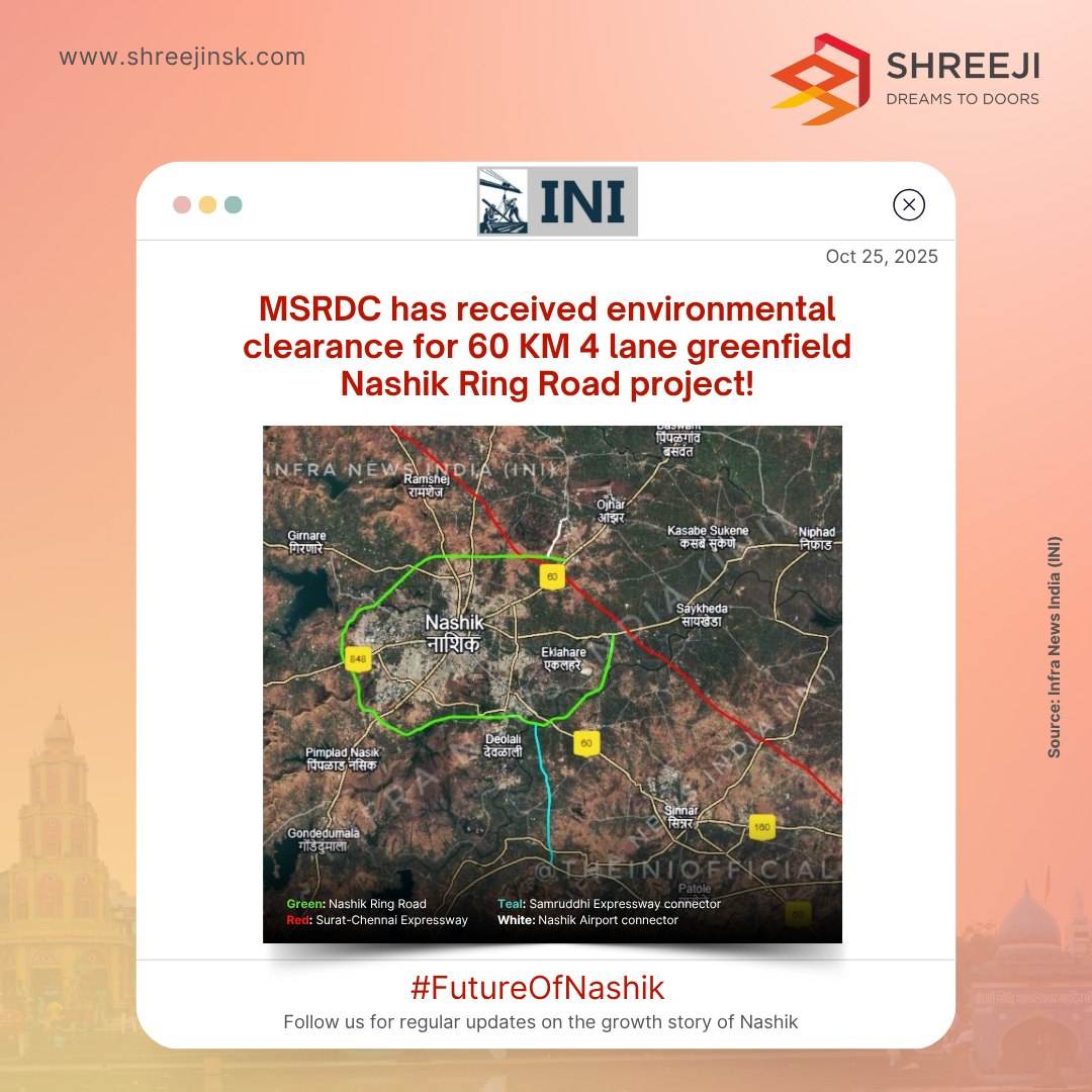 Shreeji - A new ring of growth around Nashik! 🌏 MSRDC gets the green ...