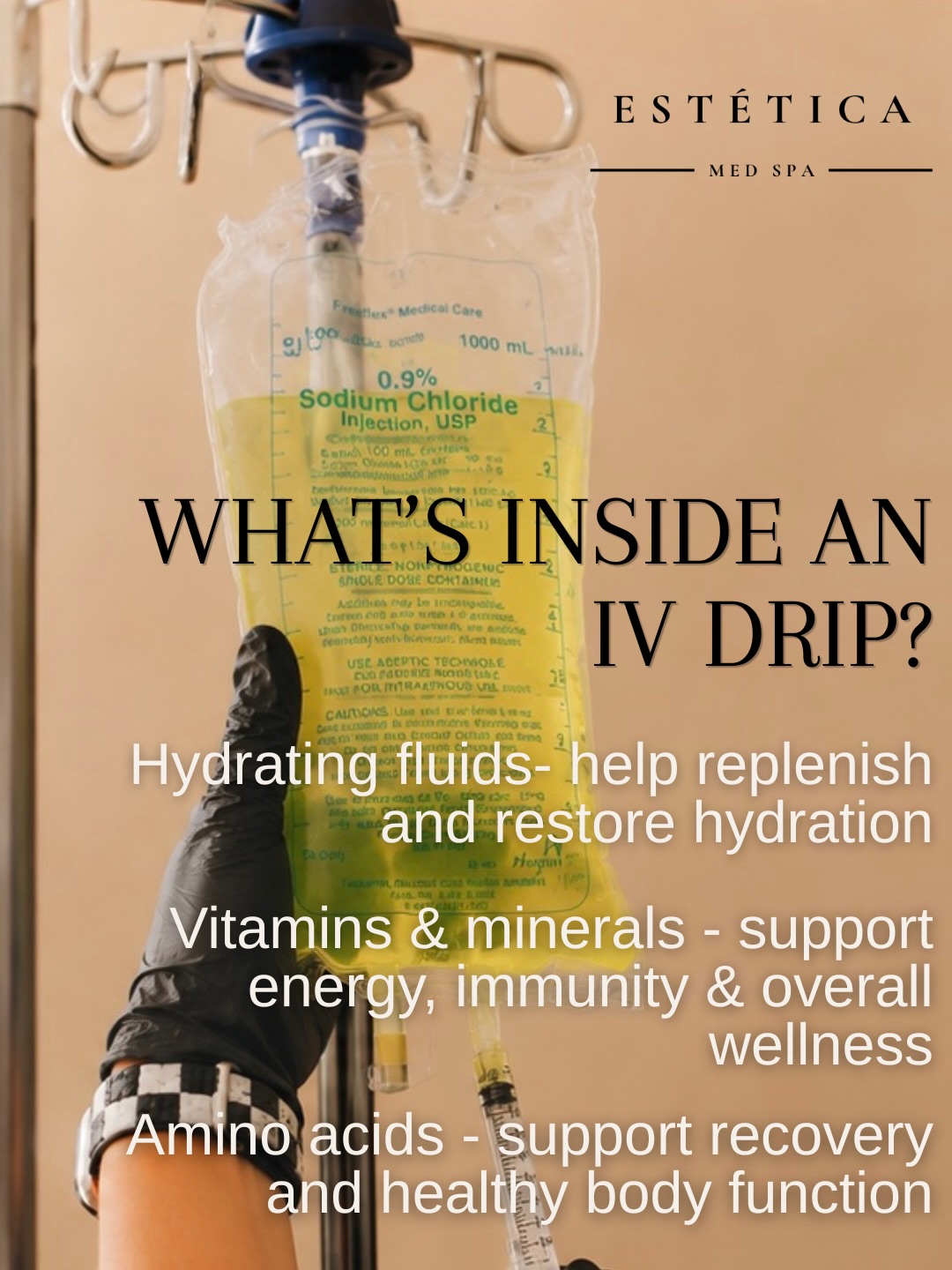 sodium chloride glutathione Estetica Med Spa's customized IV therapy for wellness Glutathione Powder | Reduced