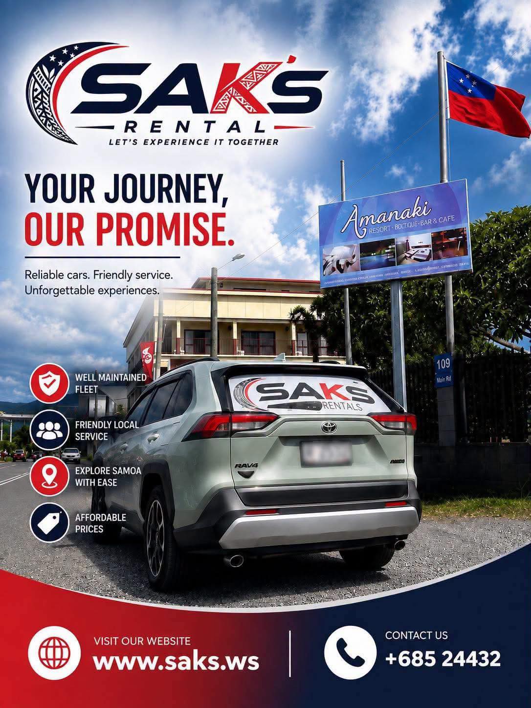 SAK's Rental | Apia Samoa