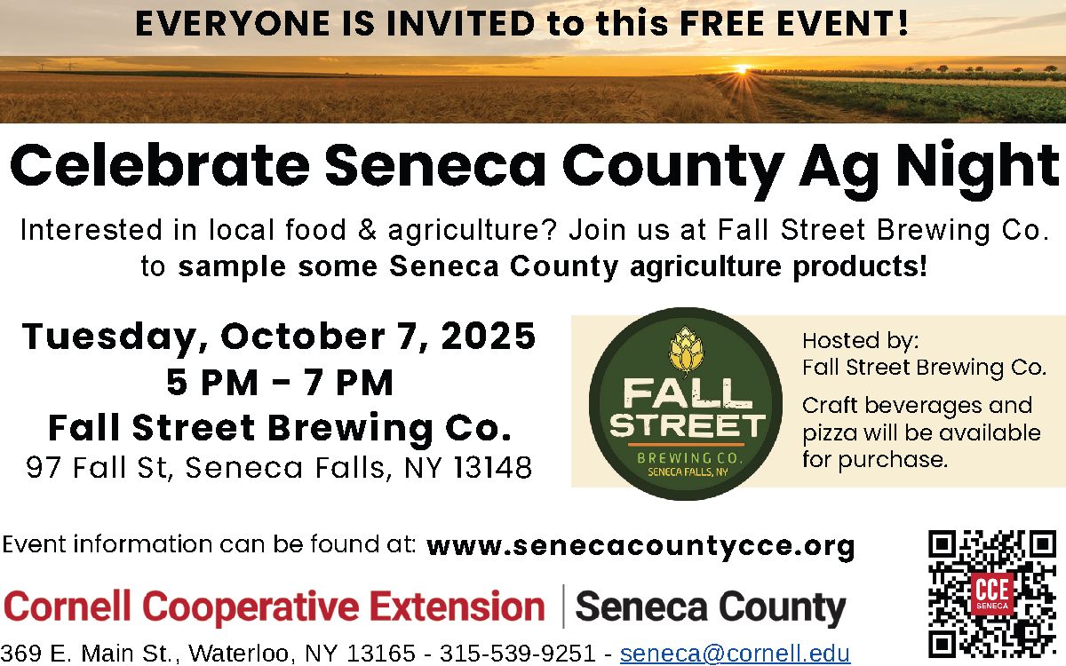 Seneca - * Just 1 week from today! * Celebrate Seneca County Ag Night ...