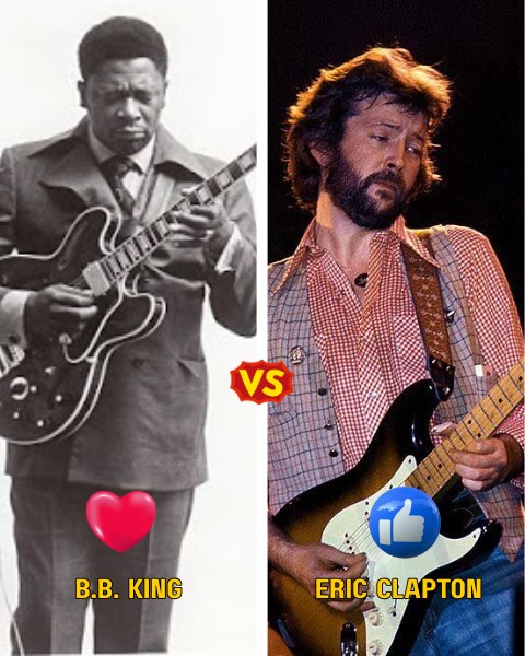 Two blues legends Eric Clapton and B.B. King in a 1966 Cadillac