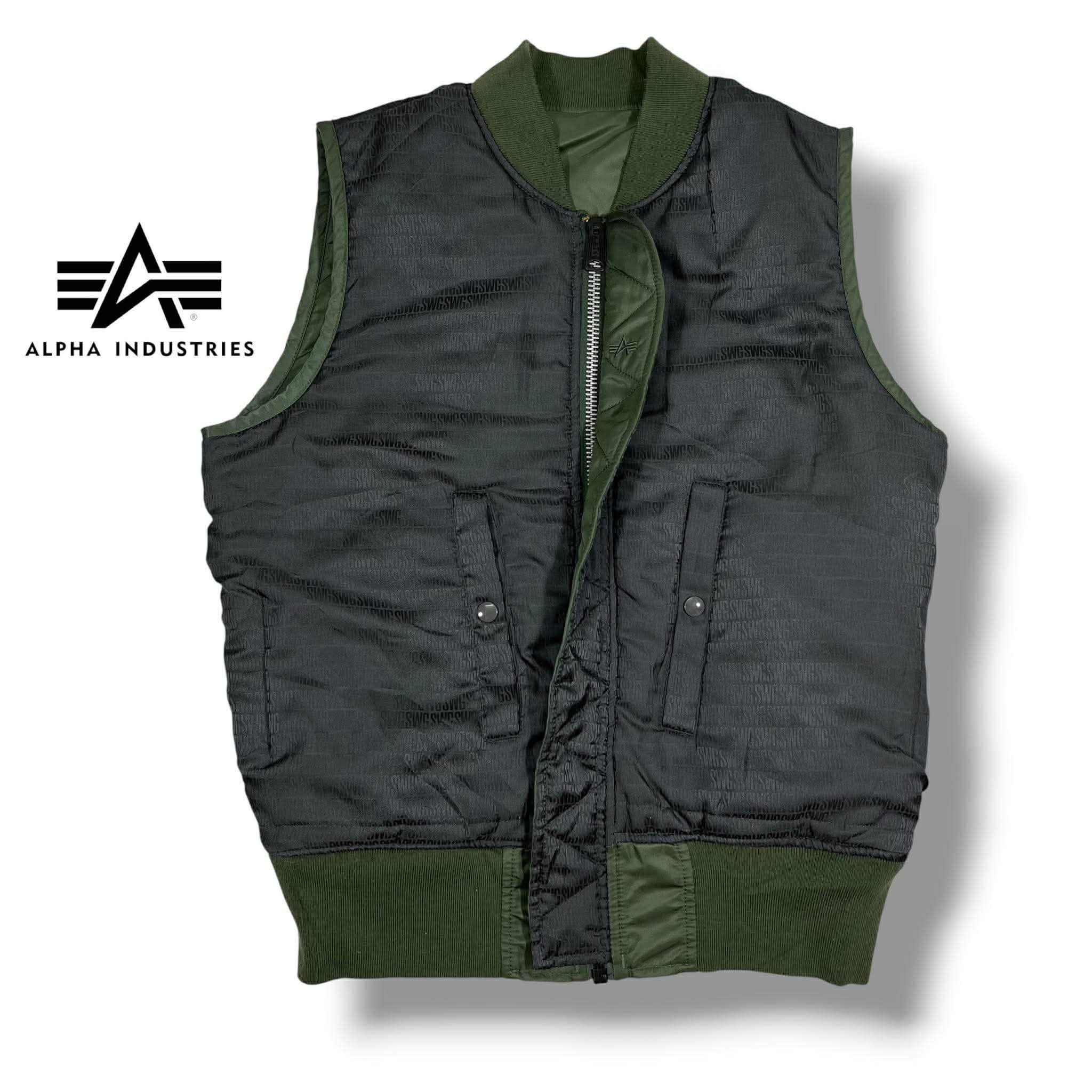 🪖 ALPHA INDUSTRIES X SWAGGER MA-1 VEST GREEN