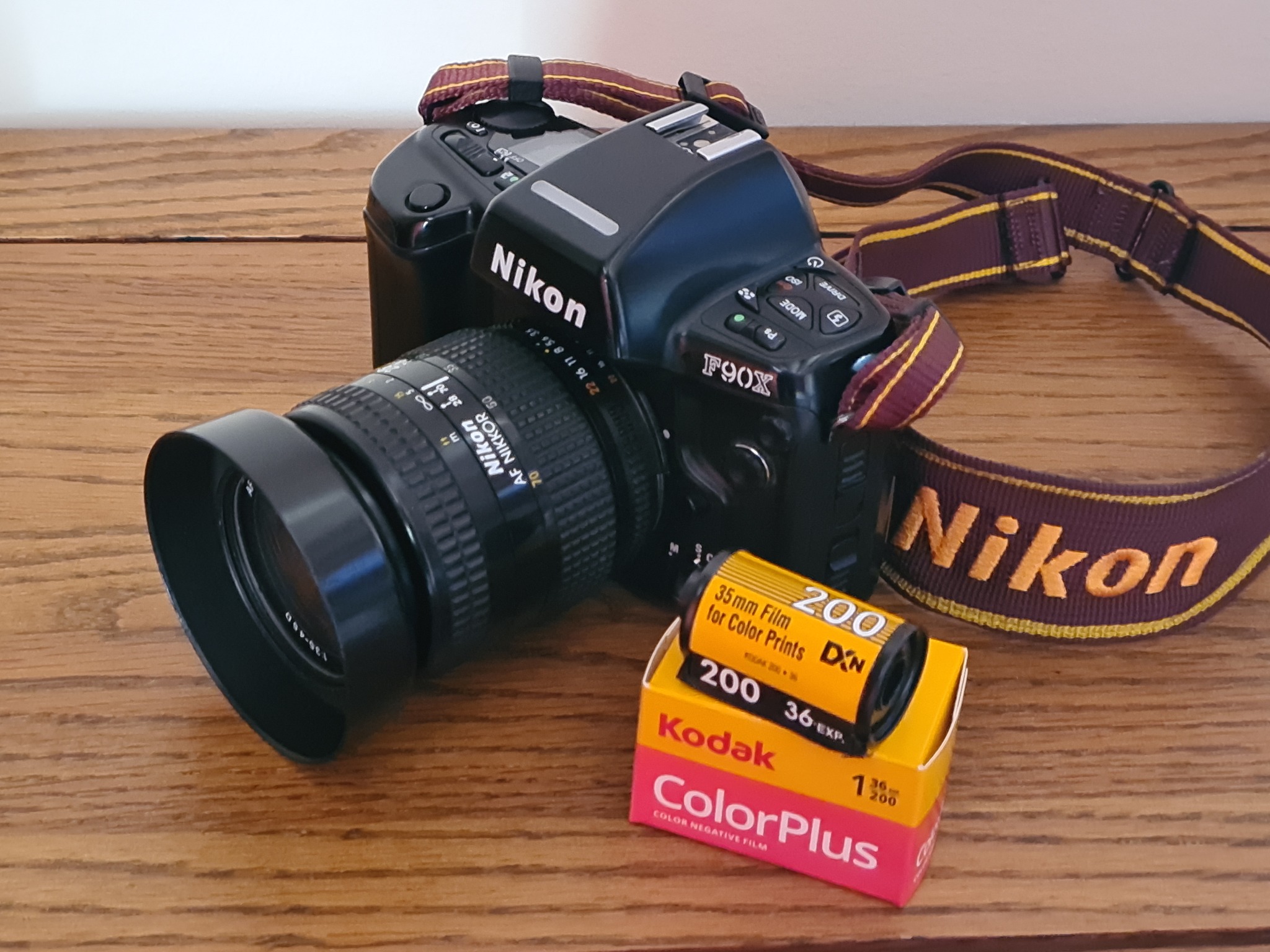 Nikon F90x film camera with Kodak ColorPlus 200 review and sample
