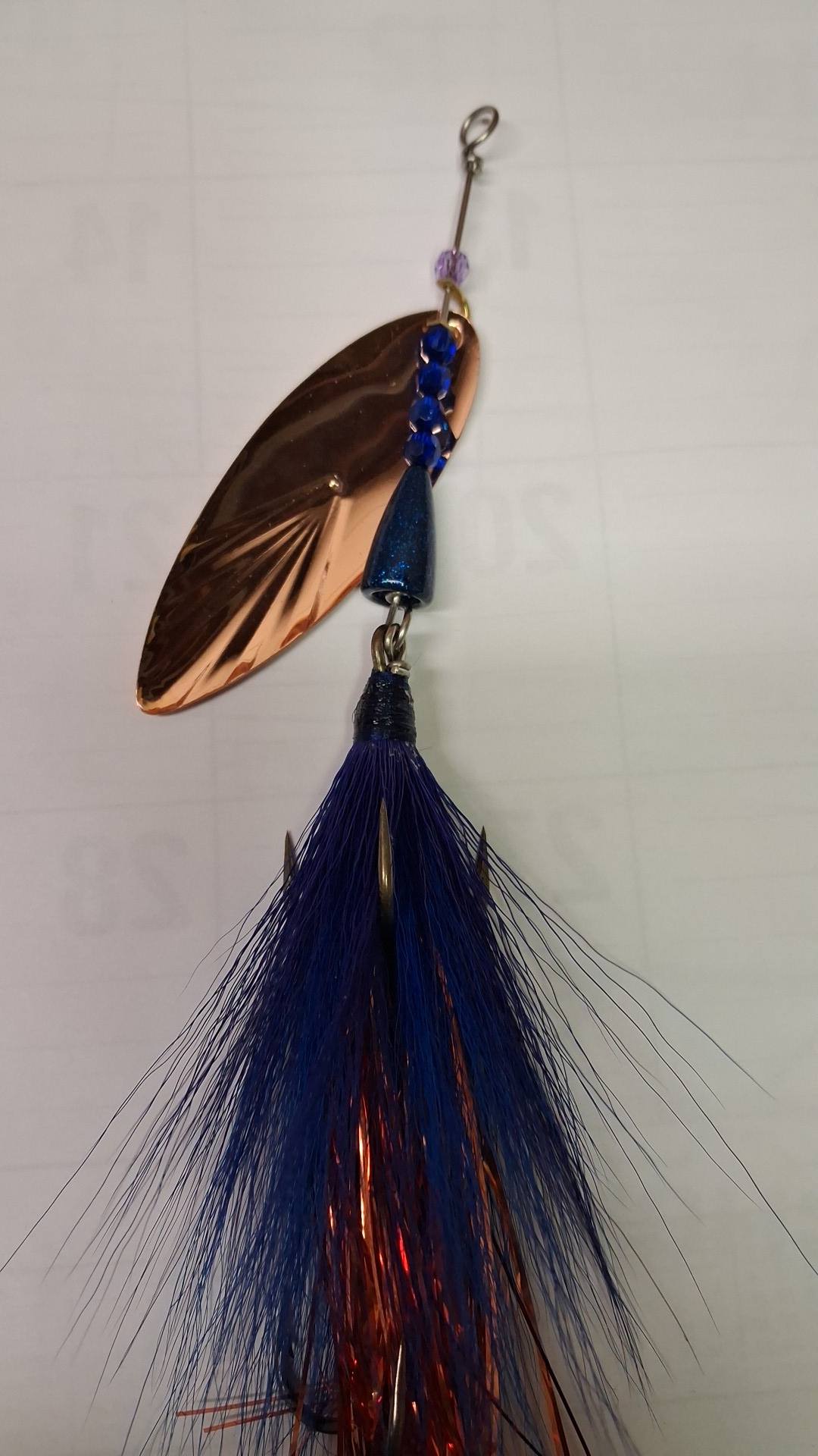 bear hook fishing Lake Secret UV – Flashy Fish Lures Behind a bottom bouncer Mustad Saltwater Hooks - 2/0