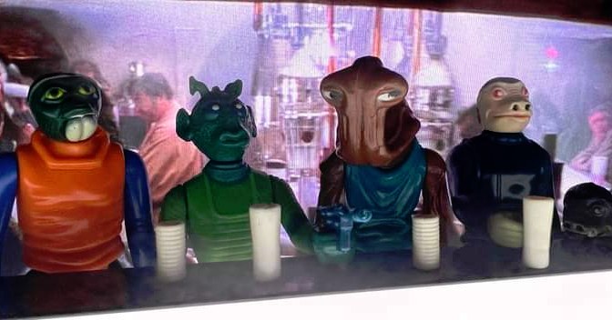 Vintage Star Wars Cantina Aliens Action Figures