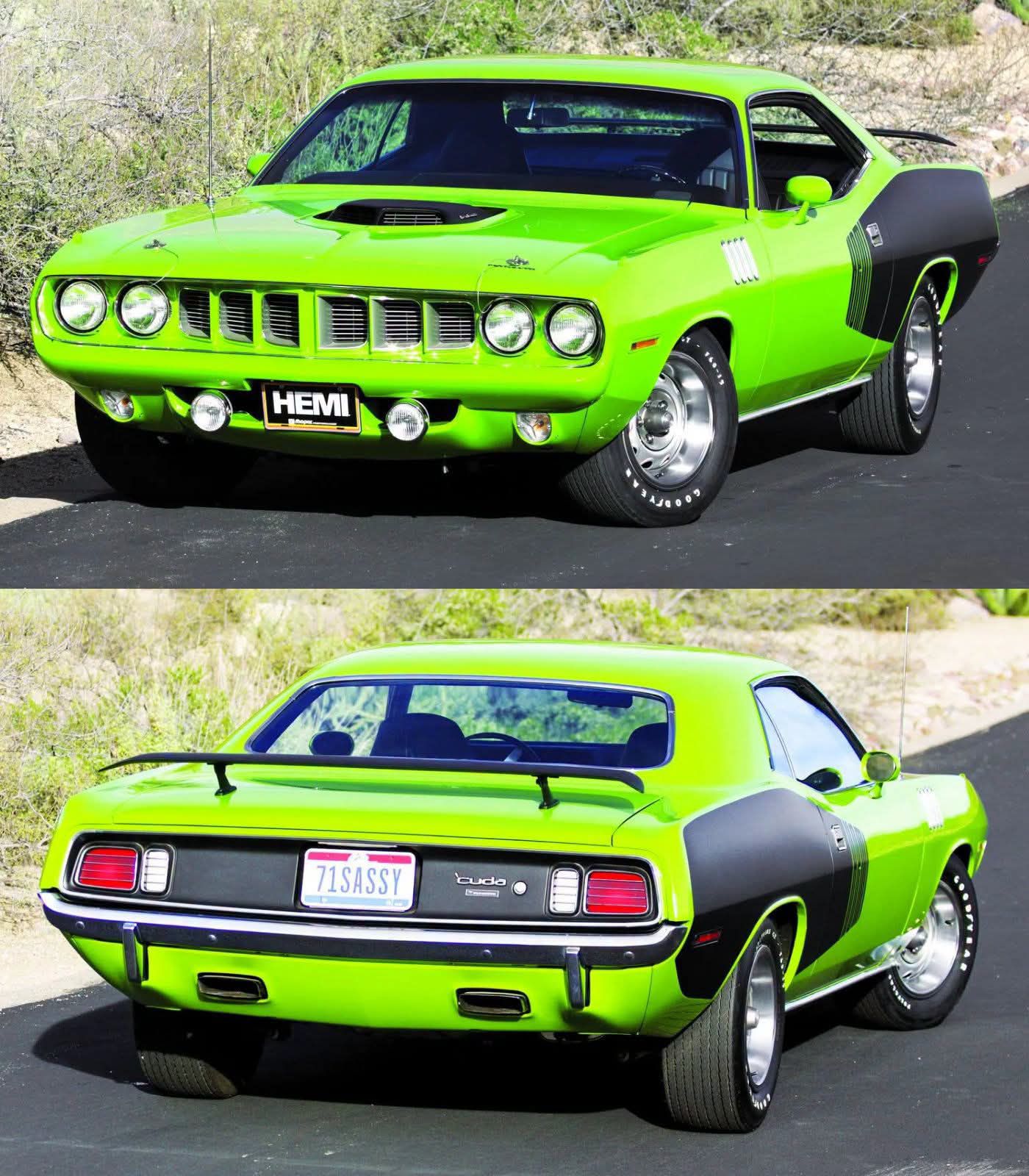 1970 Plymouth Cuda with N96 shaker hood