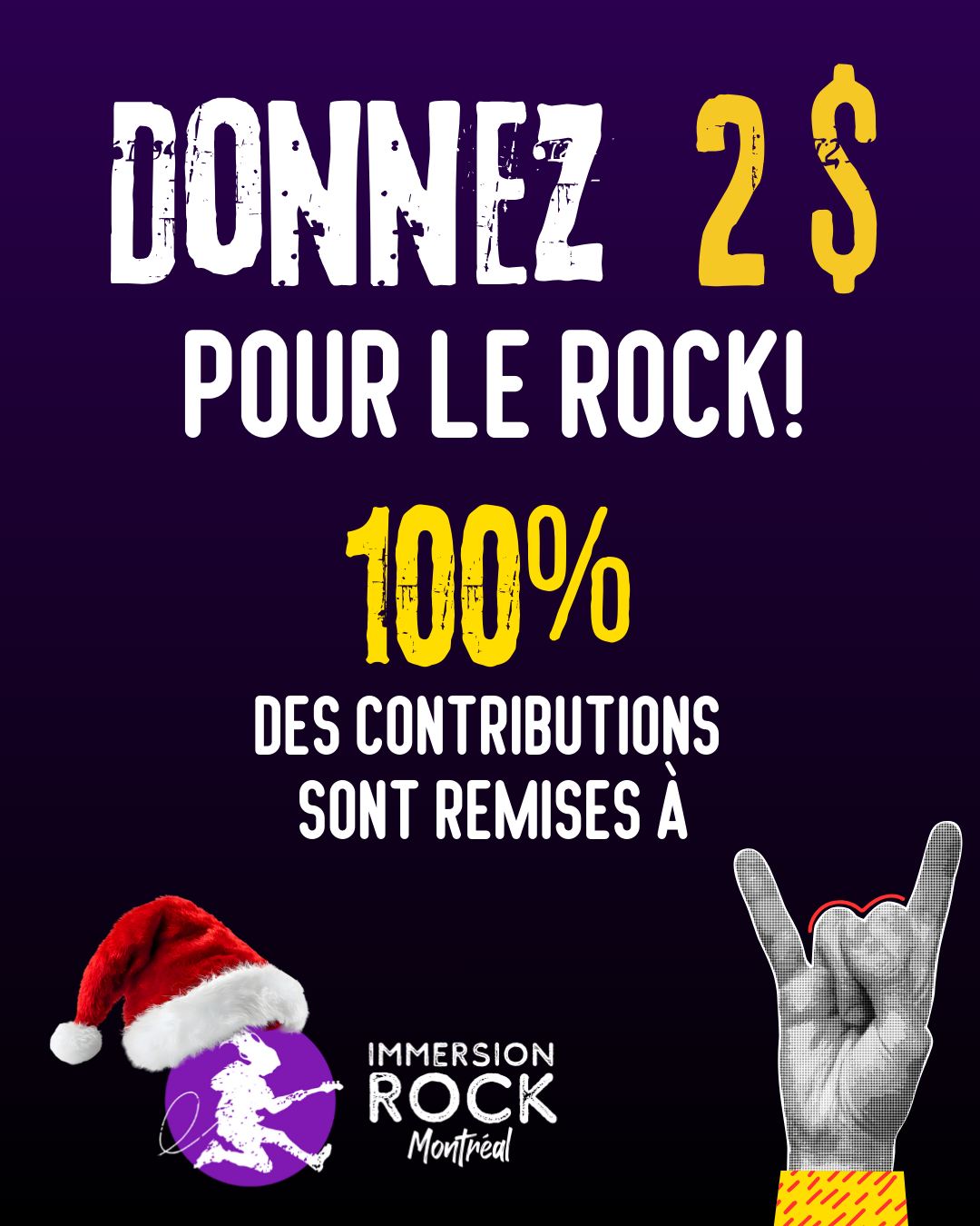 La période des Fêtes, c’est le... - Immersion Rock Montréal | Facebook