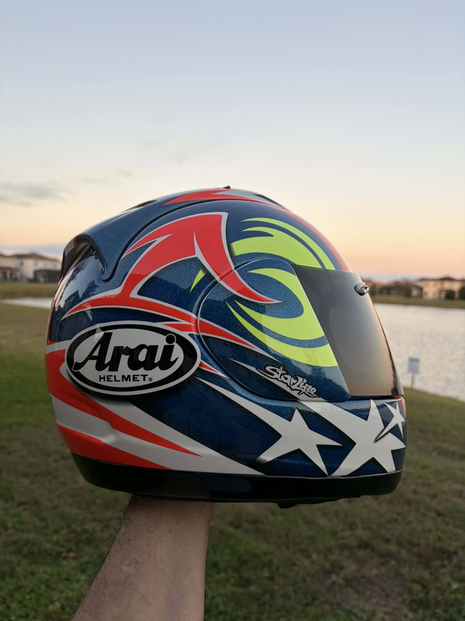 Nicky Hayden Arai RX7 helmet example