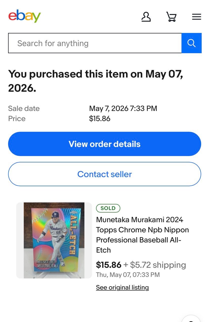 What is this eBay refund and random cards scam?