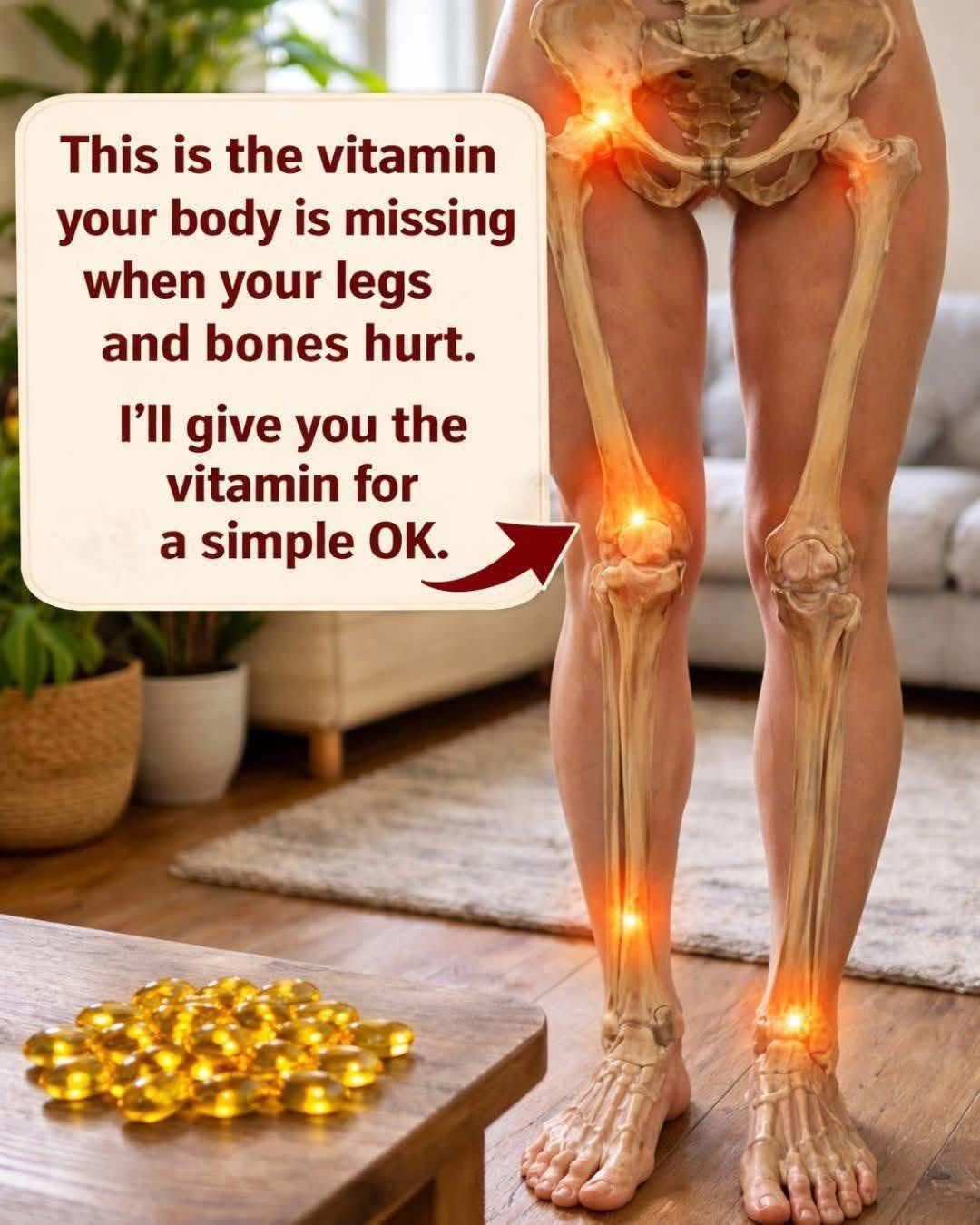 Vitamin deficiency causing leg and bone pain symptoms