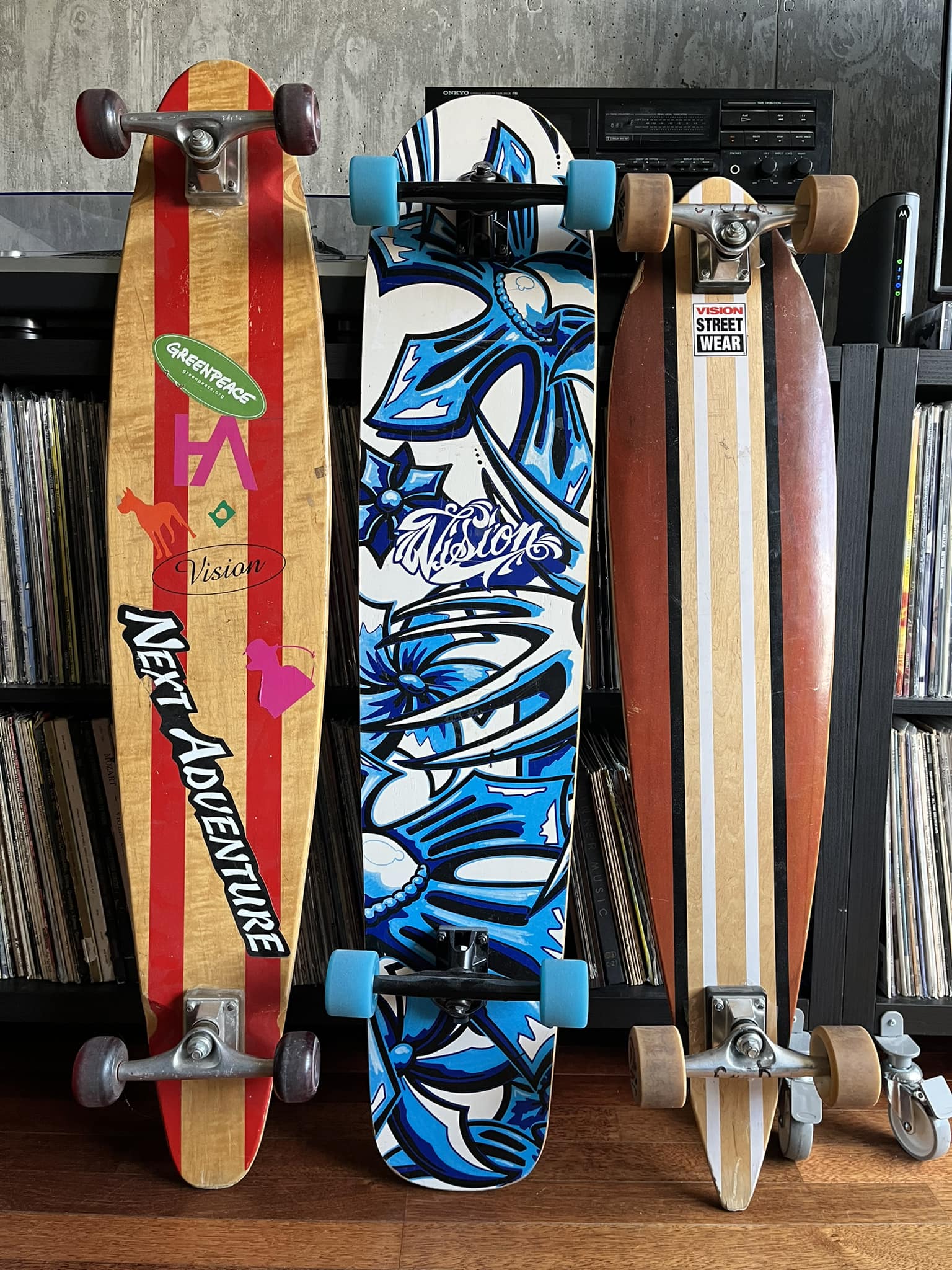 Some old Vision skate stickers