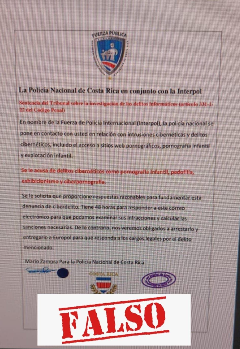 🚨🚨🚨🚨Atención🚨🚨🚨🚨 Este... - Fuerza Pública de Costa Rica | Facebook