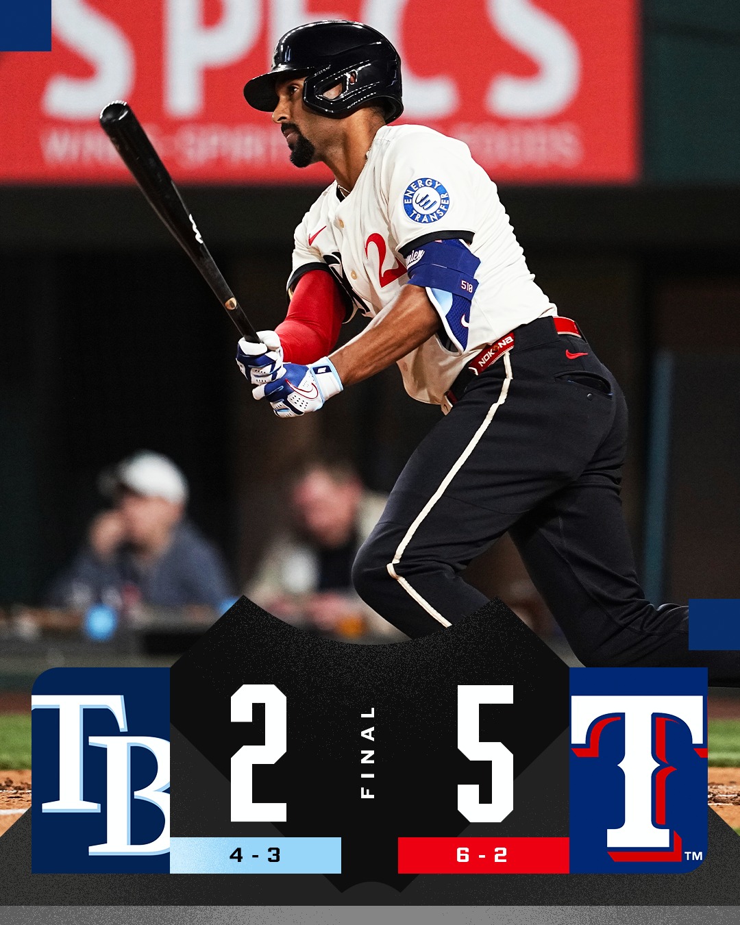 MLB - The Texas Rangers score 4 runs in the 3rd inning to secure the ...