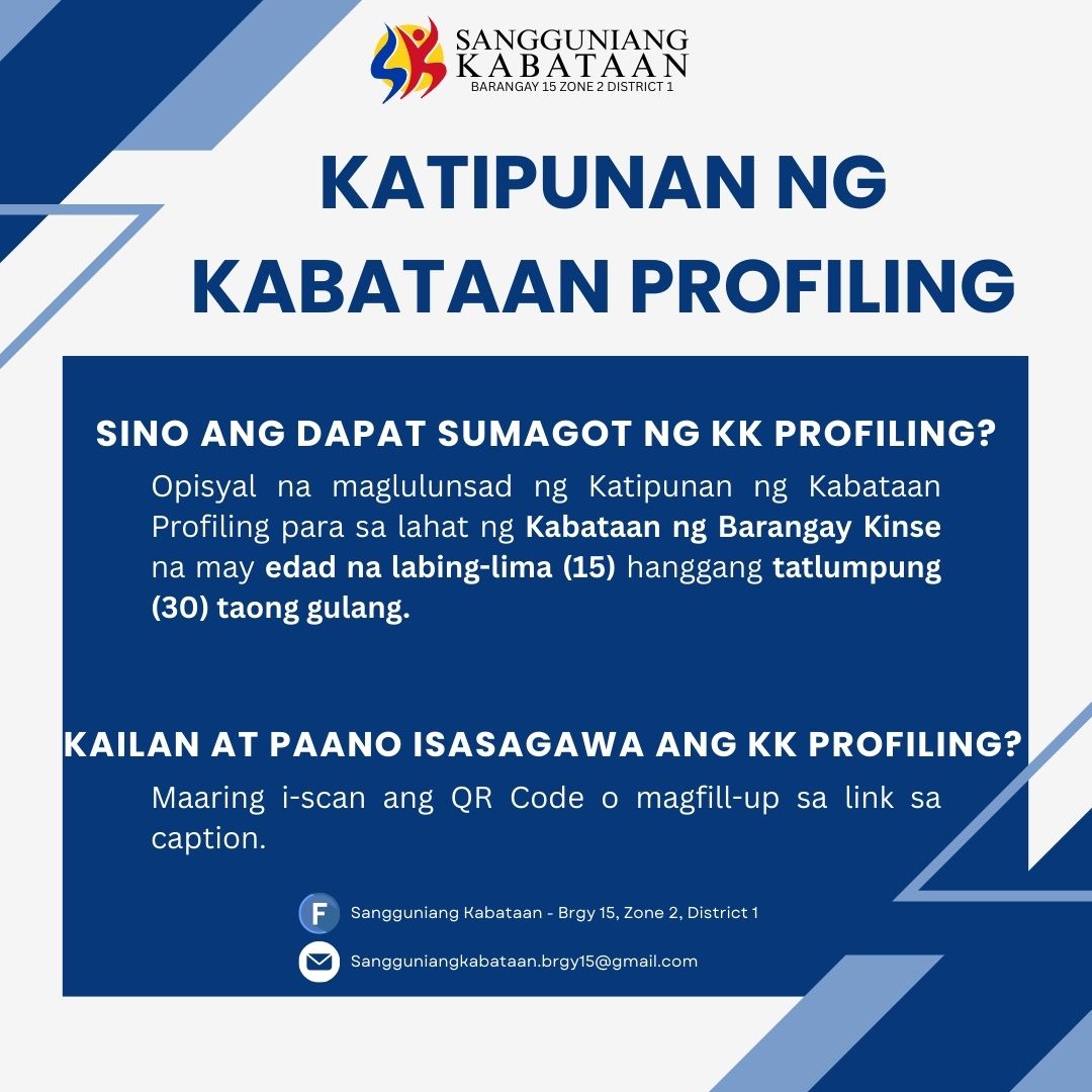 Sangguniang Kabataan - Brgy 15, Zone 2, District 1 | Manila