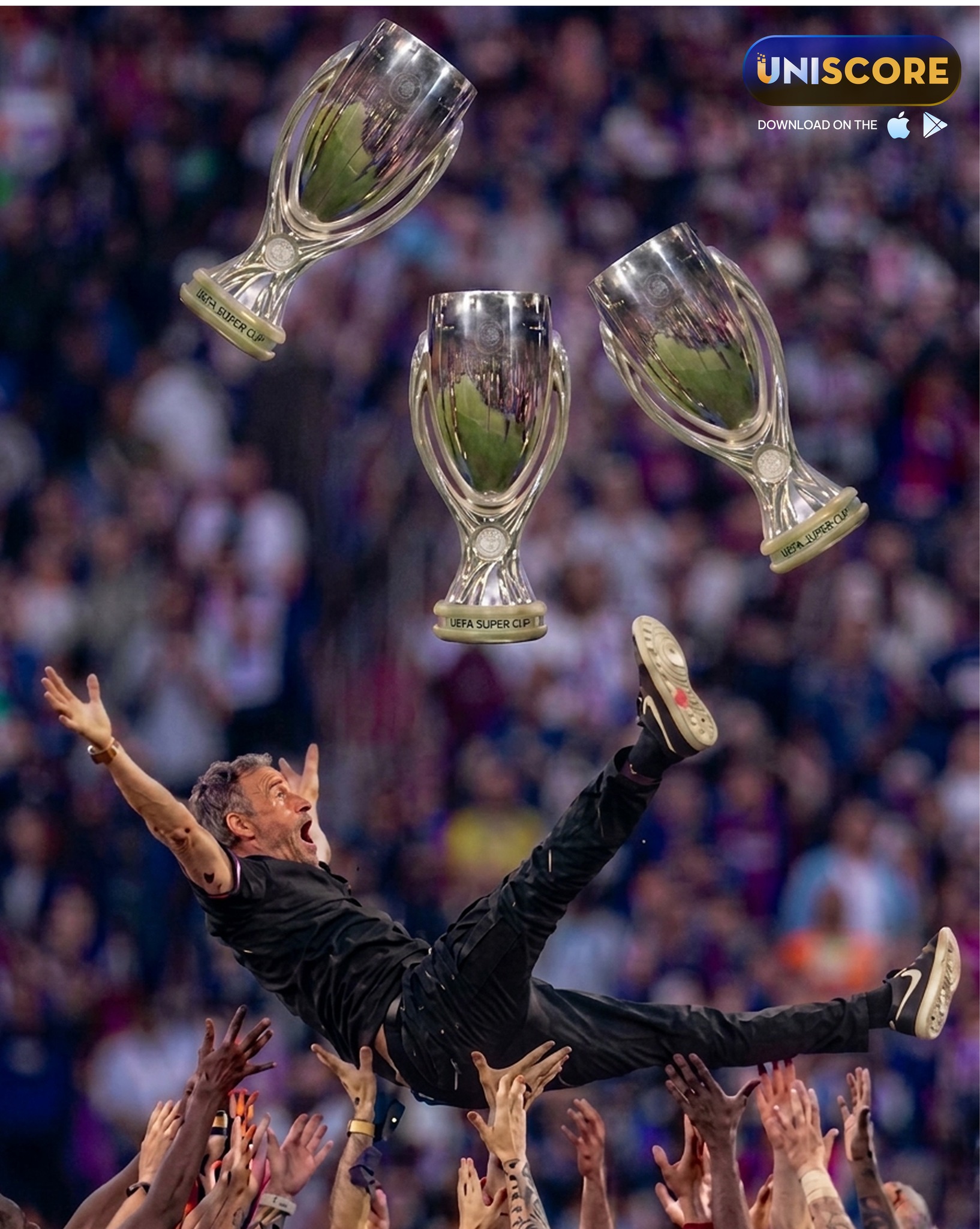Uniscore - LUIS ENRIQUE HAS WON 3 UEFA SUPER CUPS IN HIS CAREER