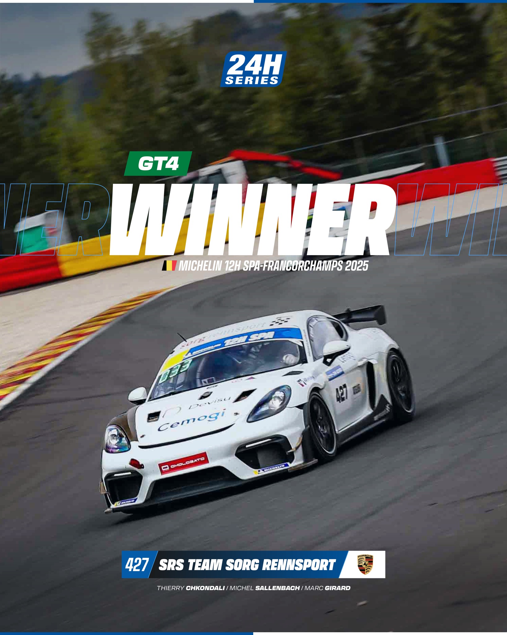 24H Series - SRS TEAM SORG RENNSPORT WINS THE GT4 CLASS AT... | Facebook