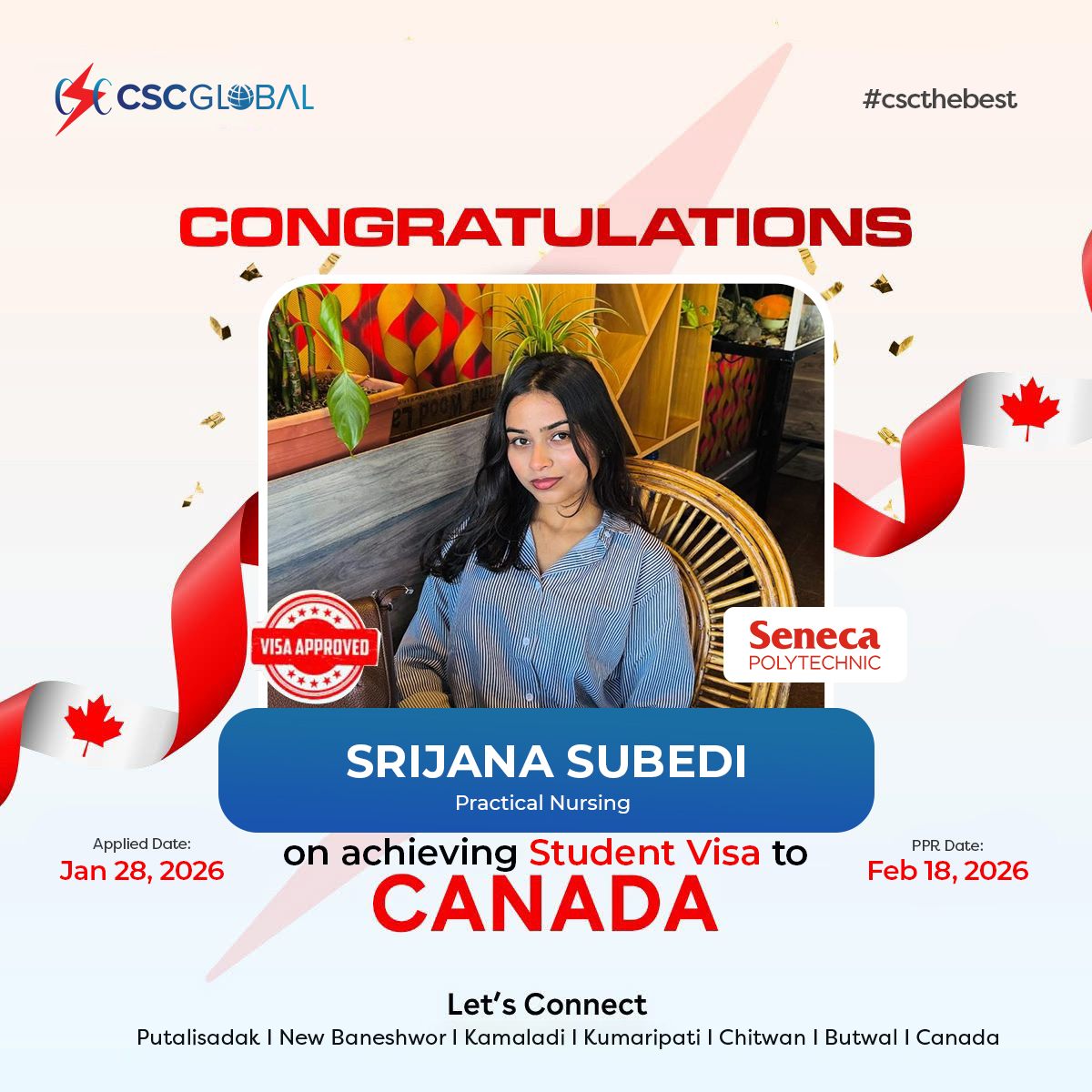 Visa Approved! Heartiest... - CSC Global, Chitwan | Facebook