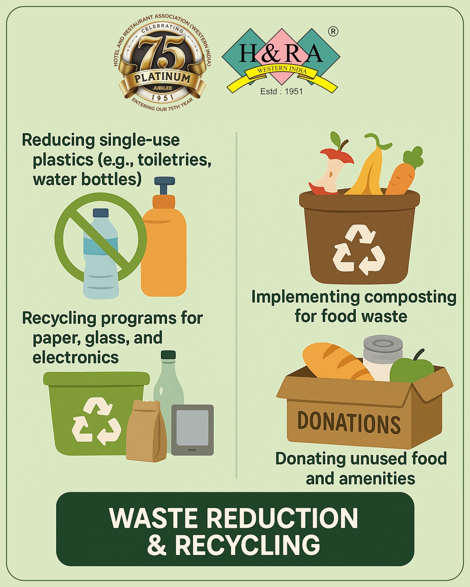 Hotel - ♻️ WASTE REDUCTION & RECYCLING ♻️ Let’s build a greener ...