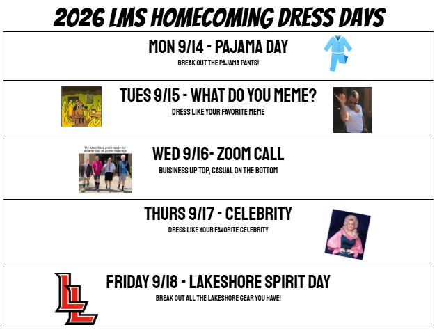 homecoming dress memes week is next week! Here are the LMS days! #LancersLead womens-gray