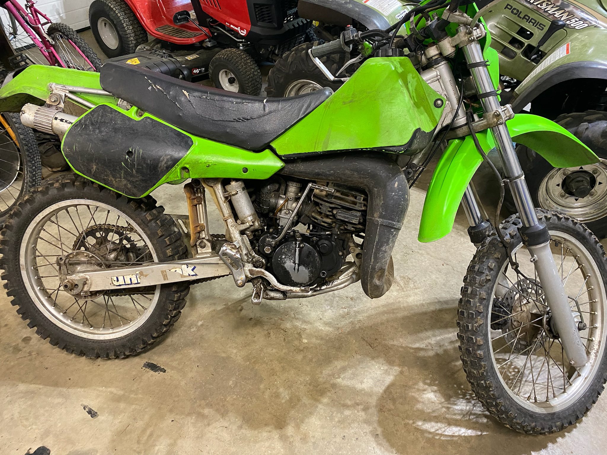 Finding my grandfather's 1986 KDX 200 dirtbike
