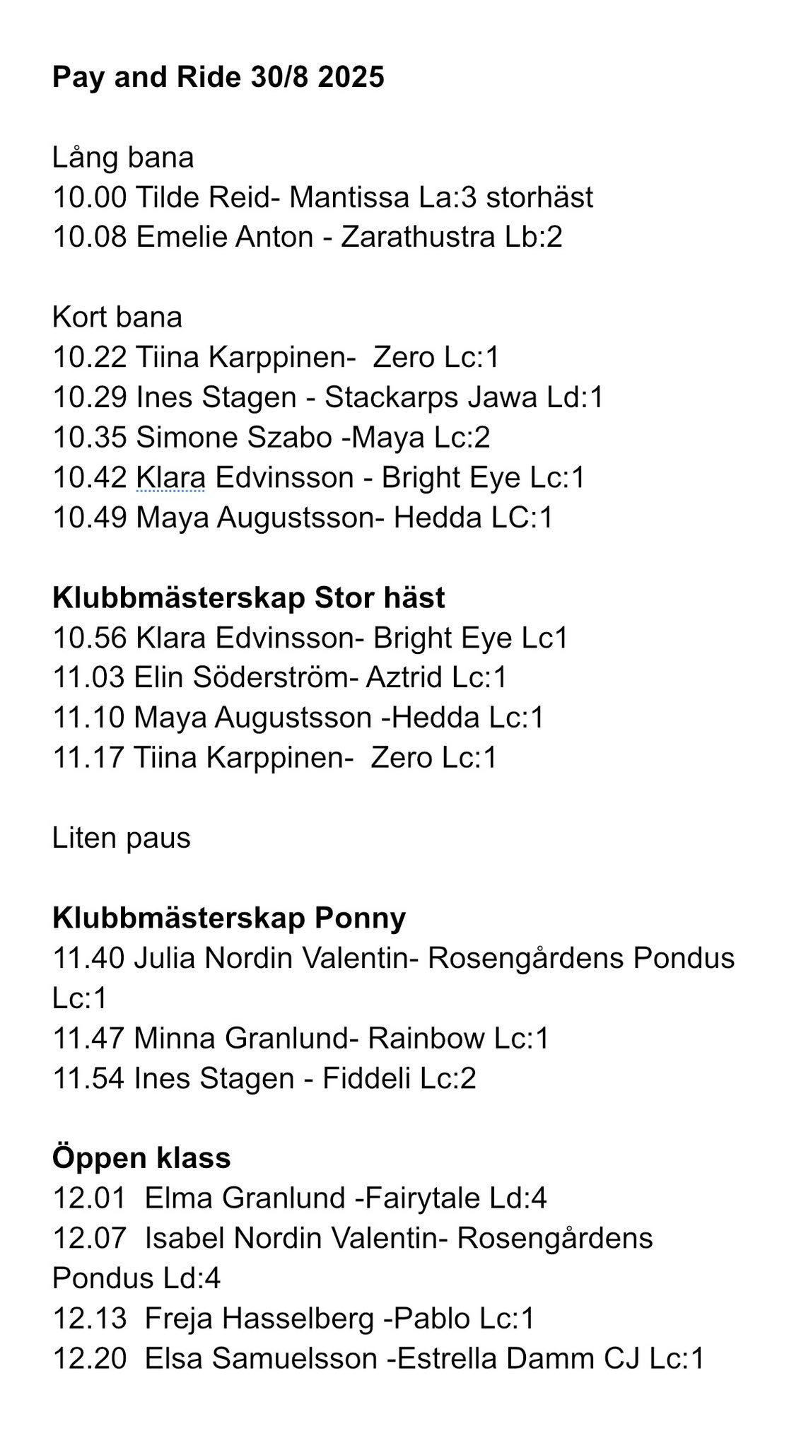 Tönnersa Ridklubb