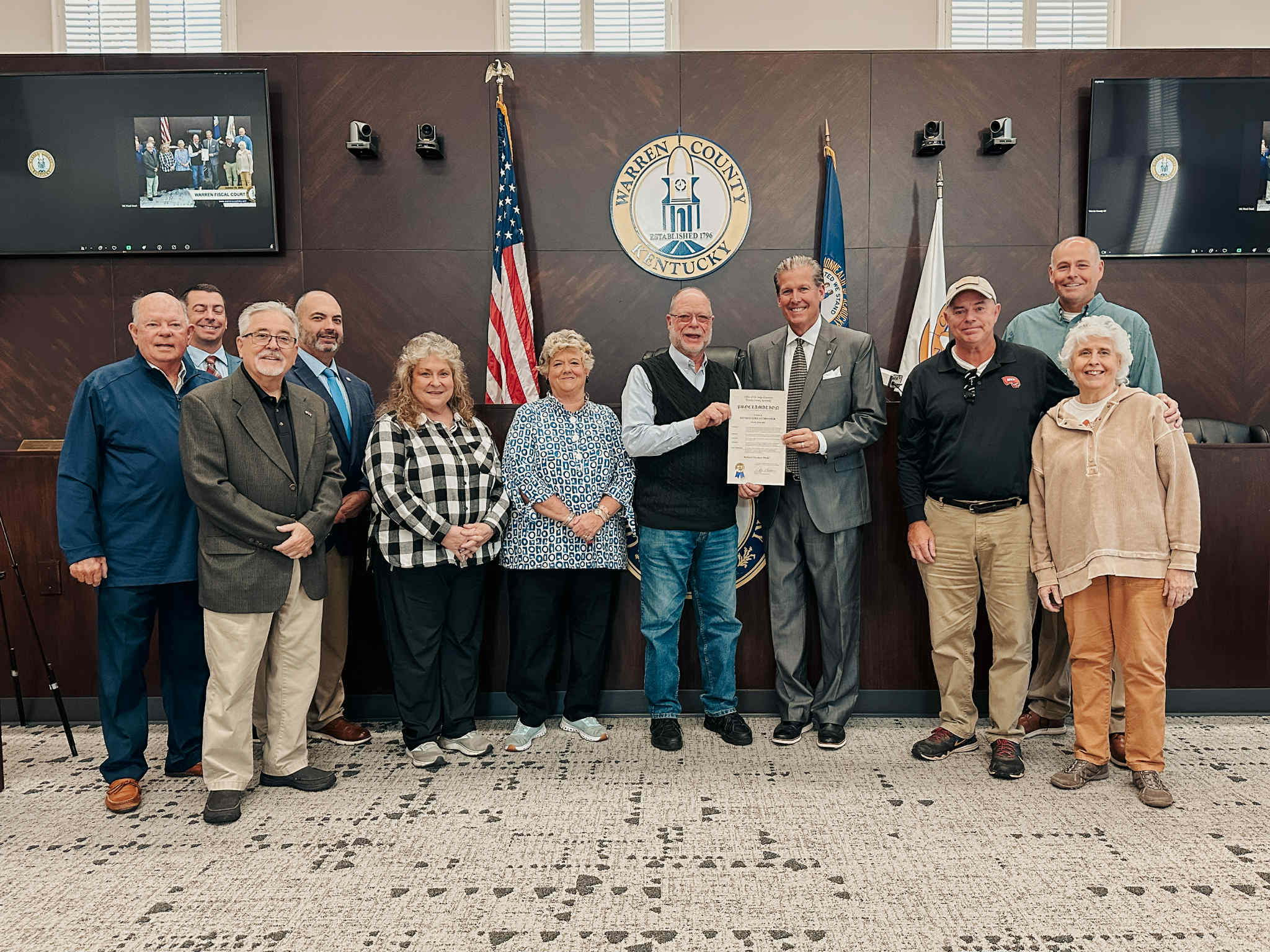 Warren - Last week Warren County Fiscal Court shared a proclamation in ...