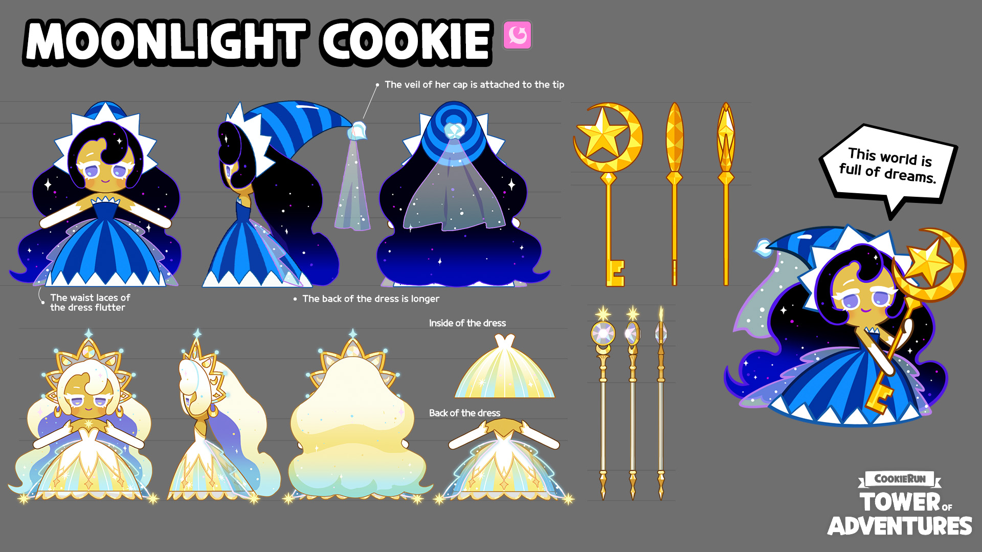 Revealing the concept art of Moonlight Cookie! 🎨 Check out the