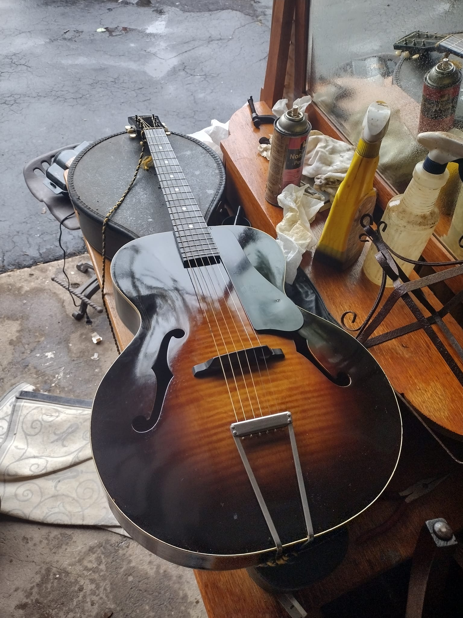 Restored 1937 Harmony Monterey guitar