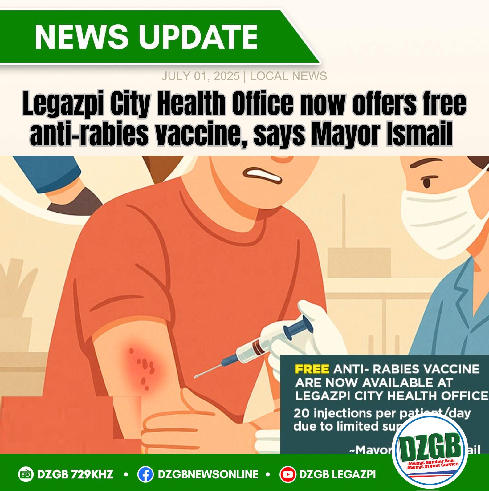 DZGBNewsOnline - A new rabies station at the Legazpi City... | Facebook