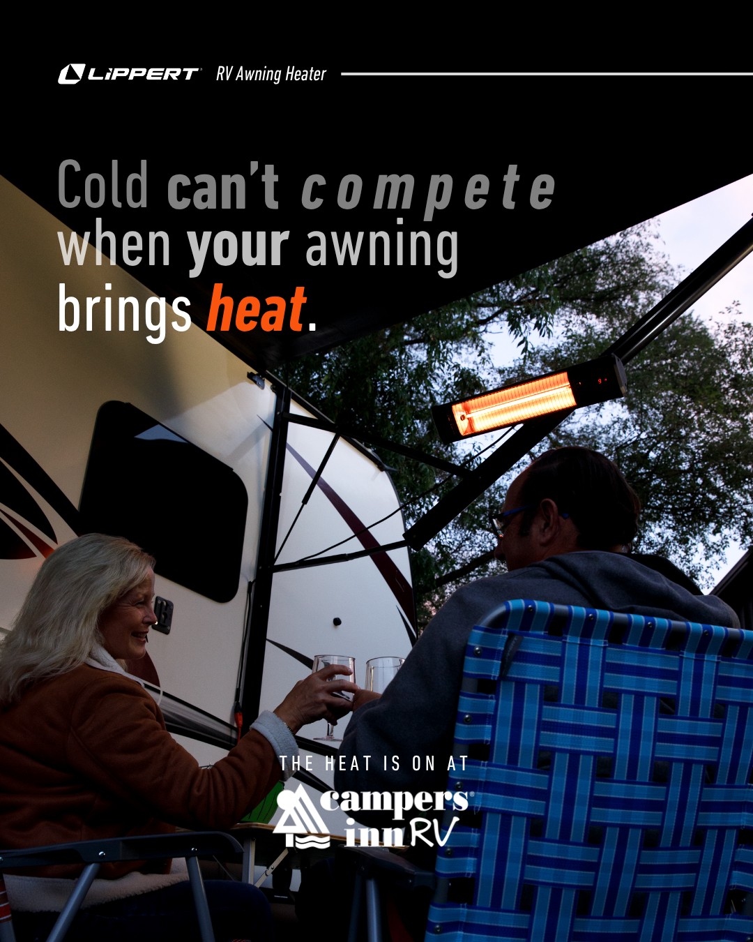 Lippert - Chilly nights? Not anymore. ️🔥 The Lippert RV Awning Heater ...