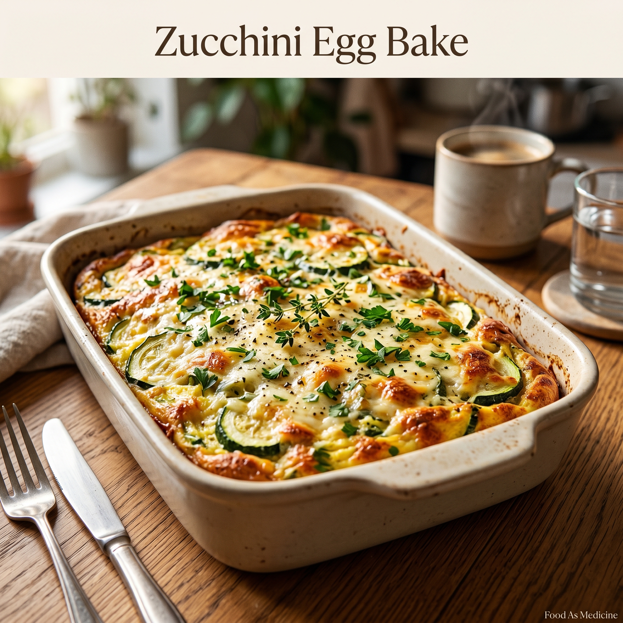 Cozy Garden-Fresh Zucchini Breakfast Bake – Perfect for Lazy
