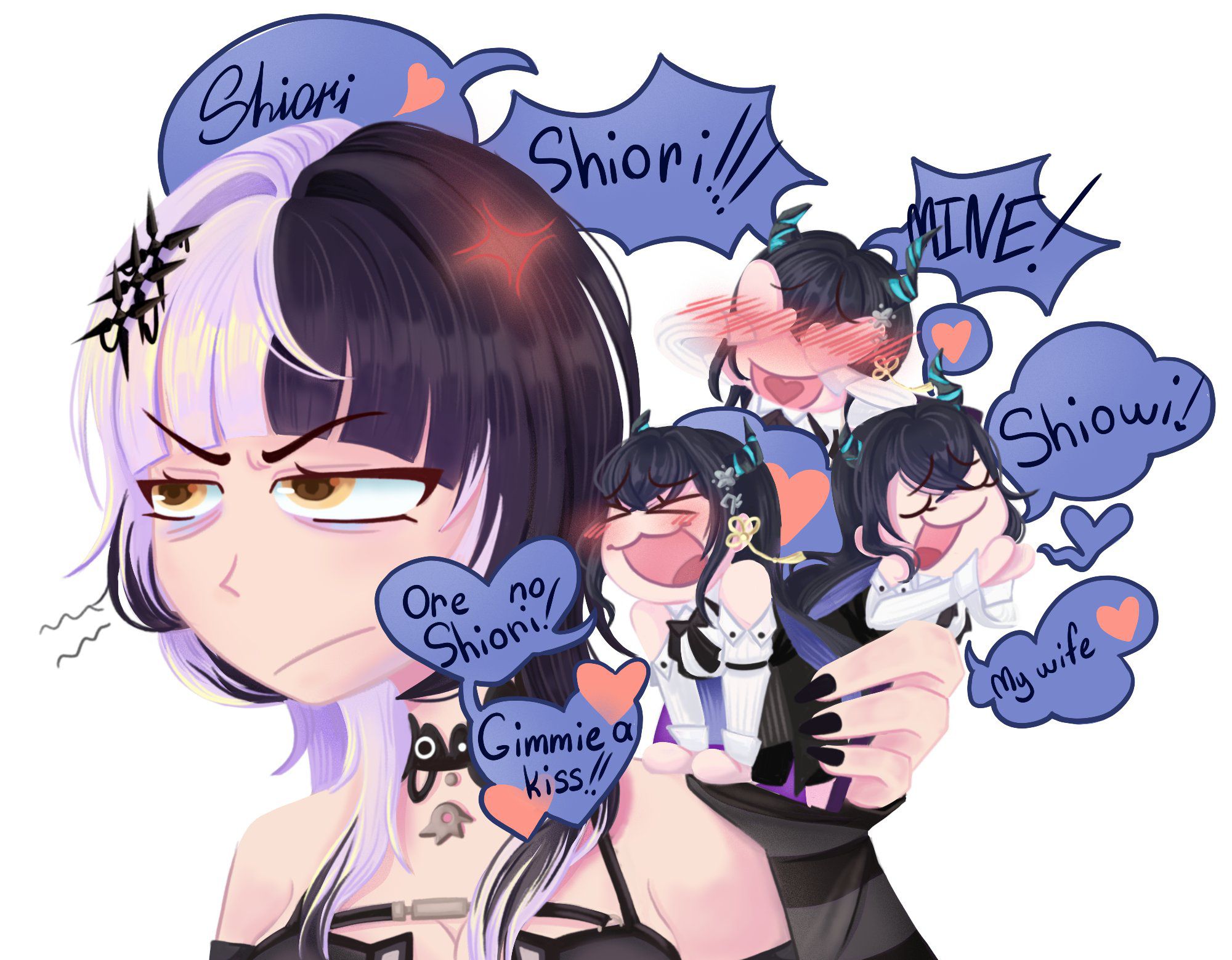 Shiori Shiori - Guess who teased the blue bird too much? Yep it's Shiori