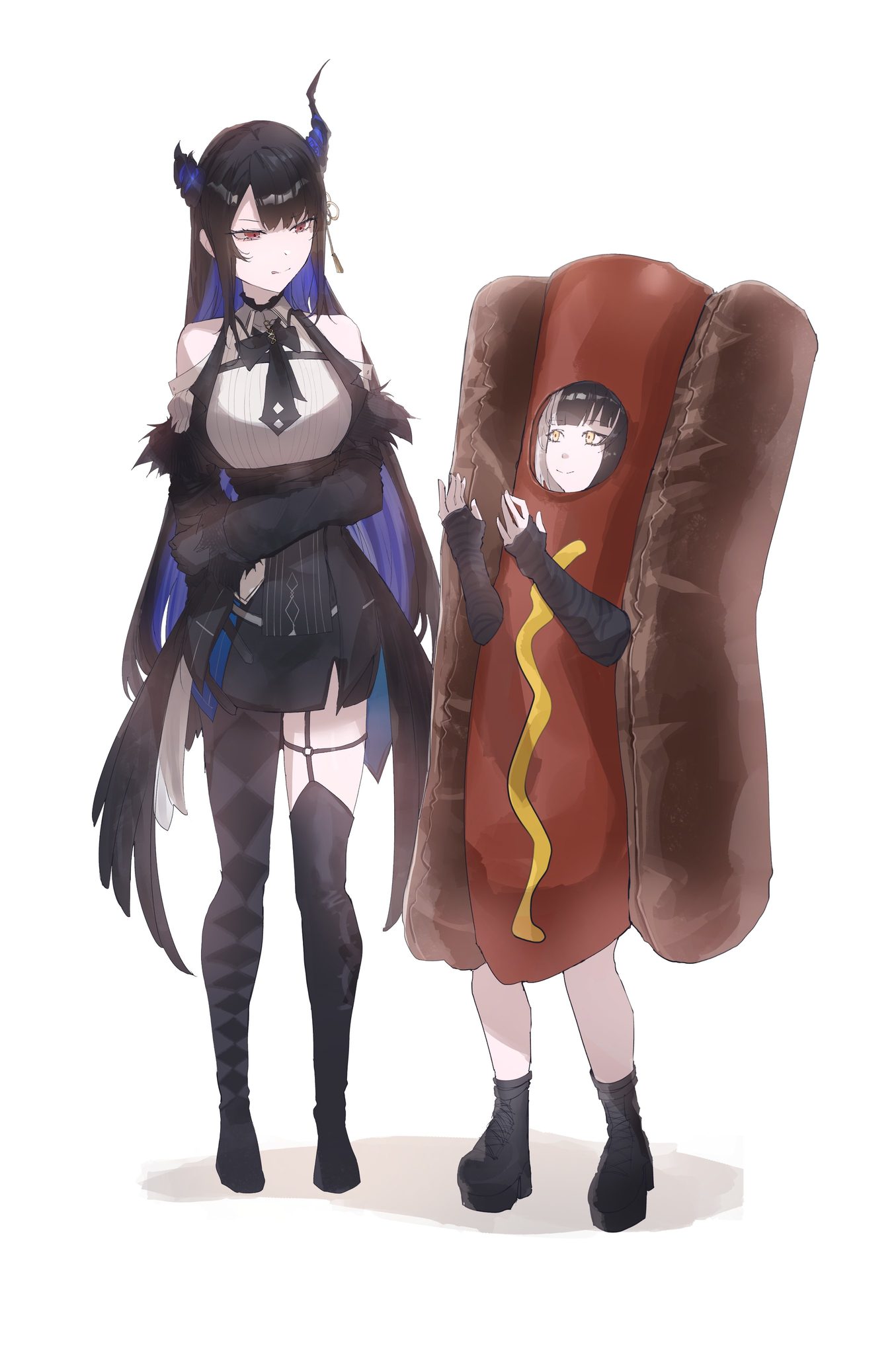 Shiori - Shiori and her beautiful tall woman pulled by being silly
