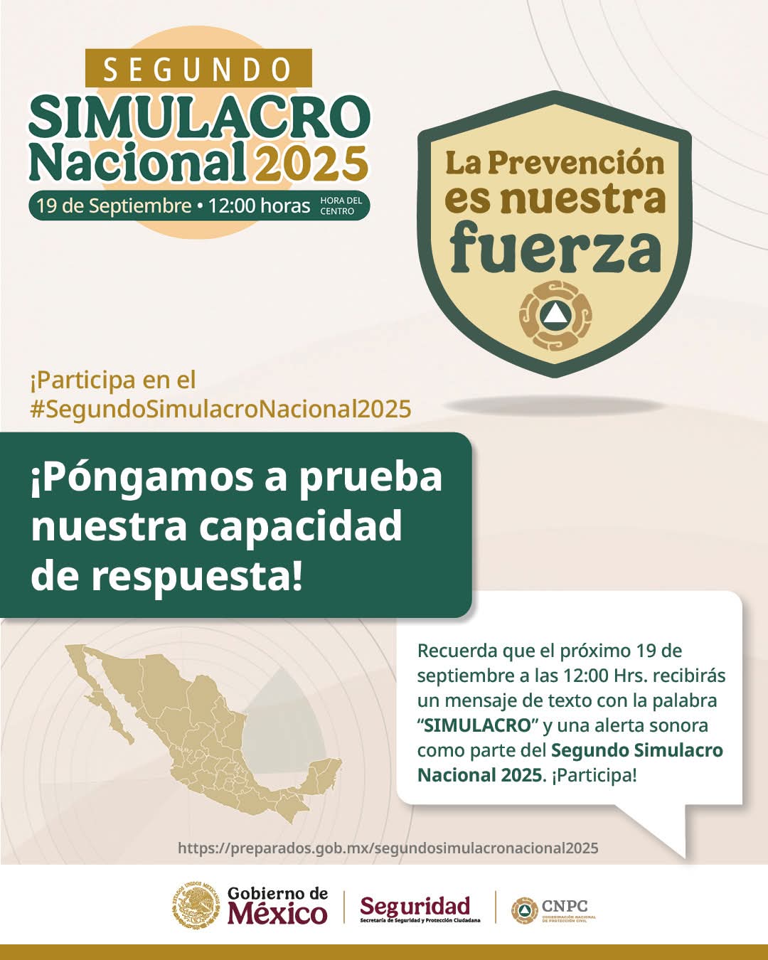 Congreso - 📢Participa en el Segundo Simulacro Nacional 2025, el cual se ...
